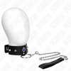 HALSBAND MIT BLAUEN DIAMANTEN, NIETEN UND 65 CM LEINE VERSTELLBAR 36-43 CM X 5 CM