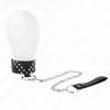 HALSBAND MIT V-NIETEN-MUSTER UND 65 CM LEINE VERSTELLBAR 36-43 CM X 5 CM