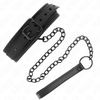 NEOPREN BONDAGE HALSBAND MODELL 1 MIT 78 CM LEINE VERSTELLBAR 37,5 X 49,5 CM
