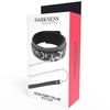 DARKNESS - HOCHWERTIGES LEDER-HALSBAND MIT LEINE