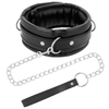 DARKNESS - WEICHES LEDER-HALSBAND MIT KETTE