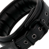 DARKNESS - SCHWARZES HALSBAND MIT KETTE BREIT